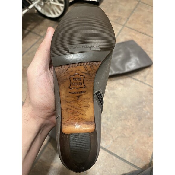 Salvatore Ferragamo Women's "Vetto" Suede Leather Heeled Boots size 7 - Picture 2 of 6